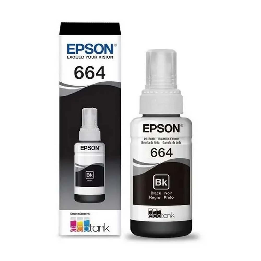 REFIL EPSON T664120 ORIGINAL PRETO 70ML
