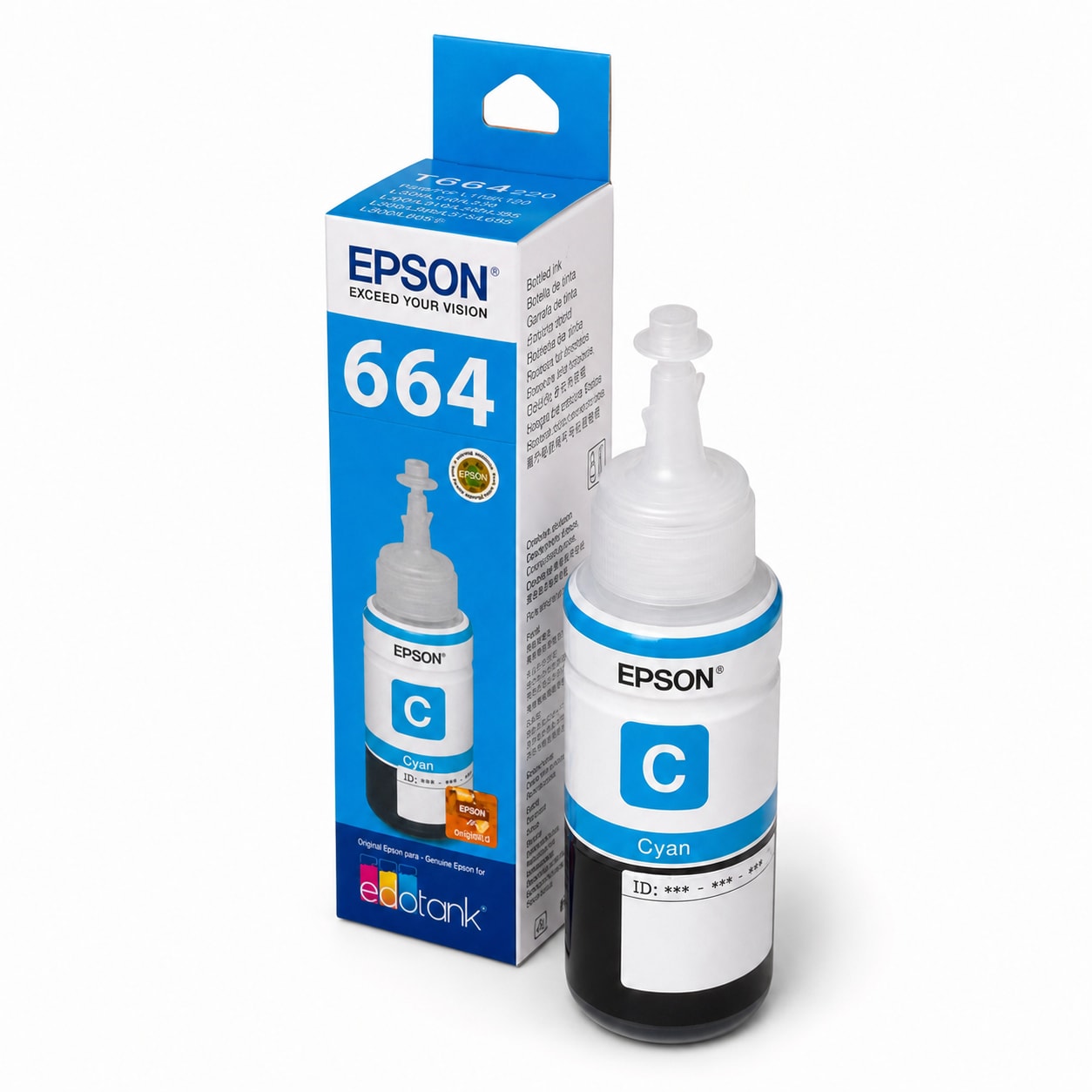 REFIL EPSON T664220 ORIGINAL AZUL 70ML