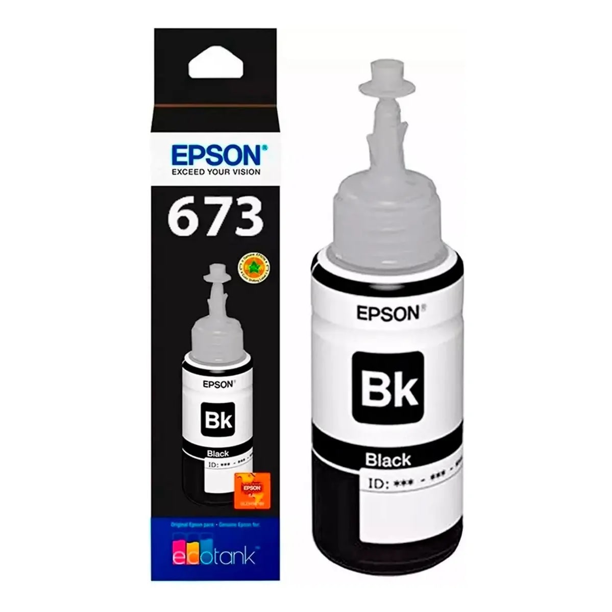 REFIL EPSON T673120 ORIGINAL PRETO 70ML