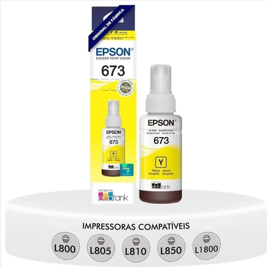REFIL EPSON T673420 ORIGINAL AMARELO 70ML