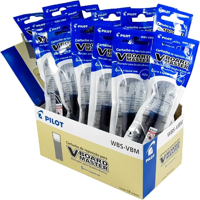 Refil Pincel Quadro Branco Pilot V Board Master Azul