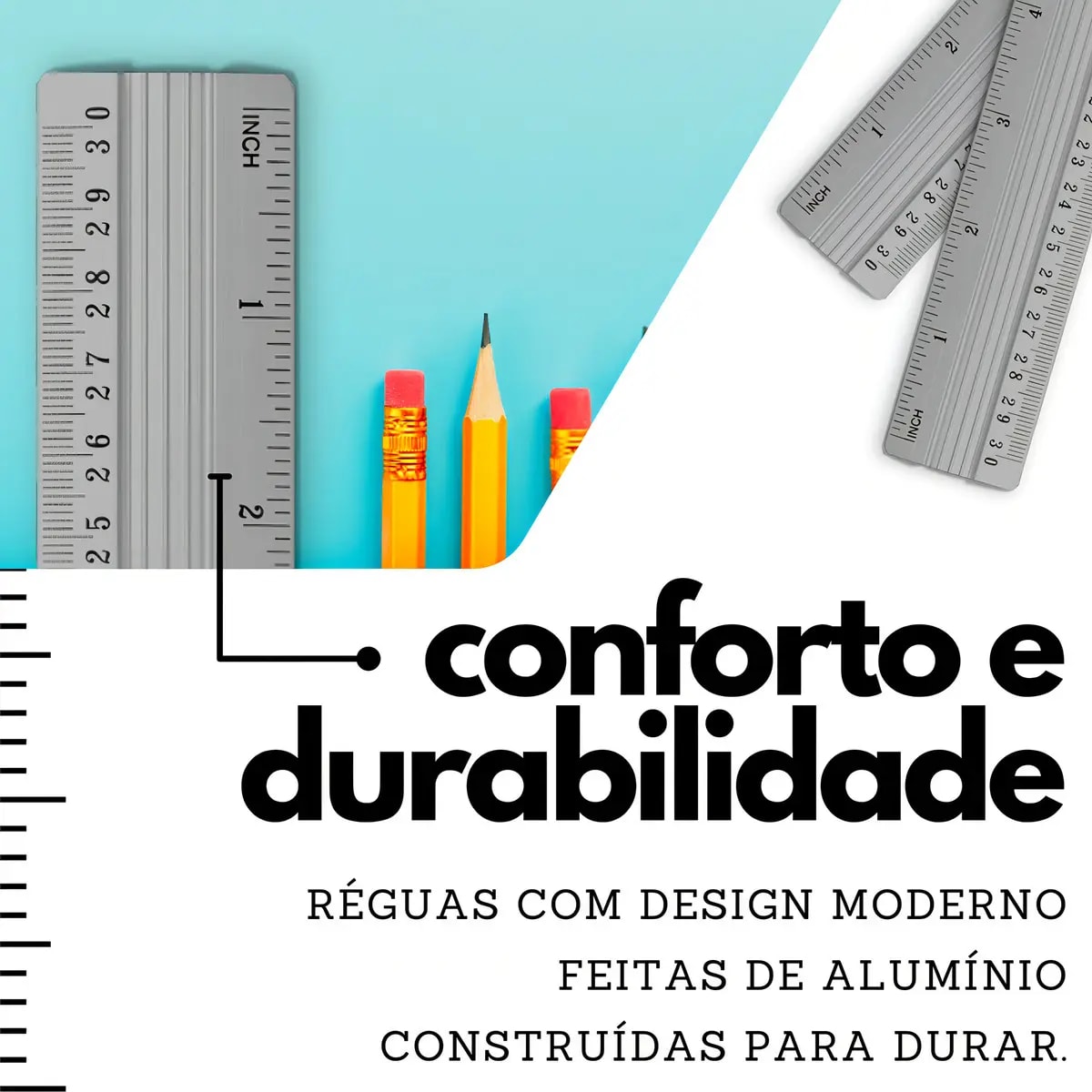 REGUA DE ALUMINIO 30 CM