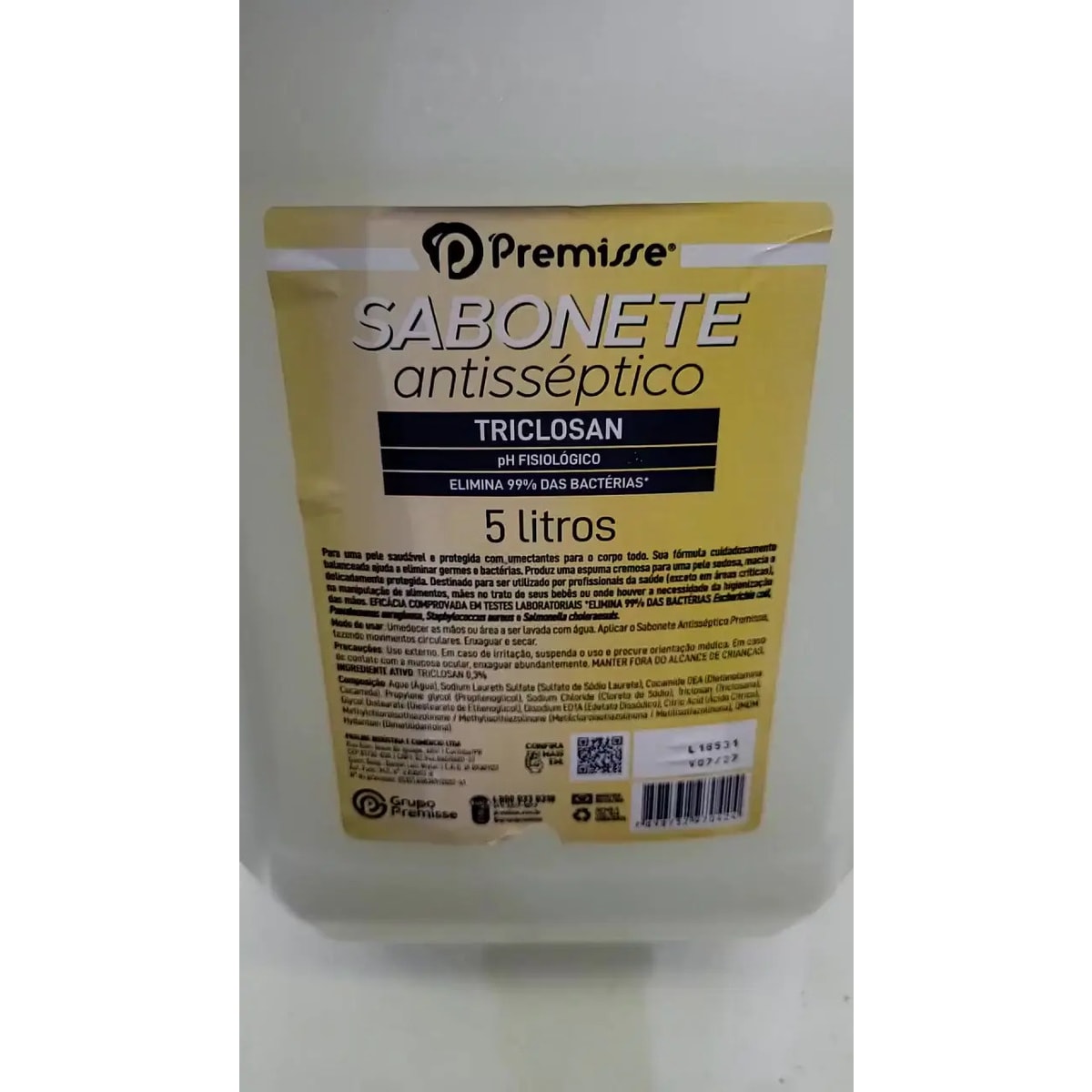 SABONETE PREMISSE LIQ TRICLOSAN ANTISSEPTICO 0,5% 5L
