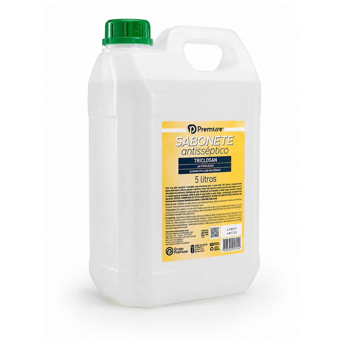 SABONETE PREMISSE LIQ TRICLOSAN ANTISSEPTICO 0,5% 5L