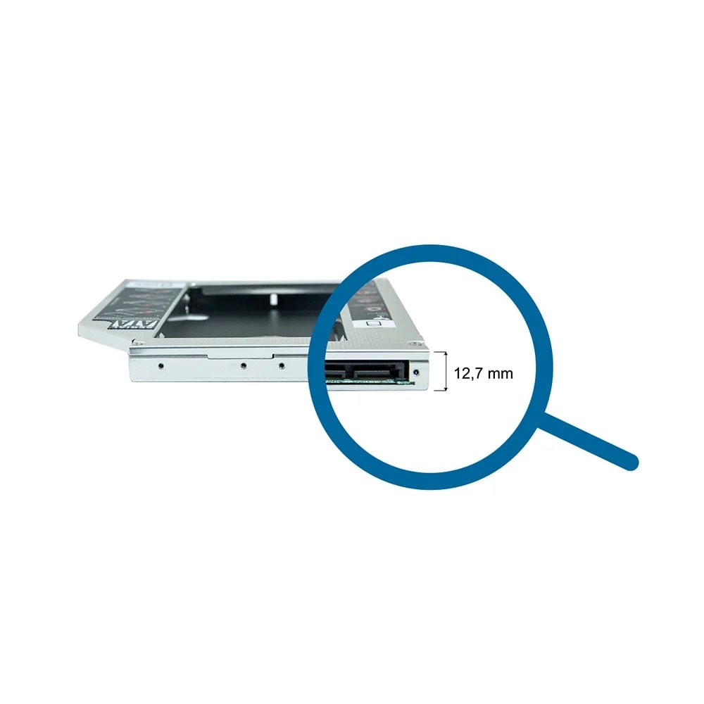 SEGUNDO HD SSD CADDY HARD DRIVE 12,7MM