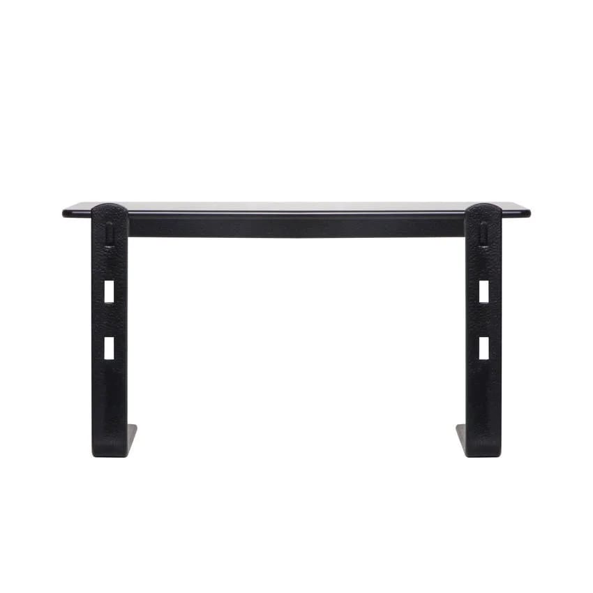 SUPORTE MONITOR RELIZA PRETO VIDRO INCOLOR