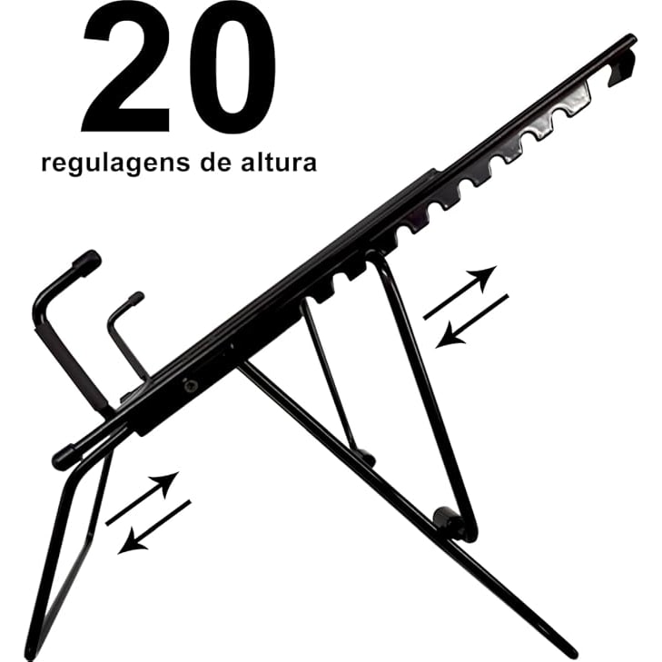 SUPORTE PARA NOTEBOOK MULTI LEVEL PRETO SN-1263 UNIDADE 5446 - MERKI