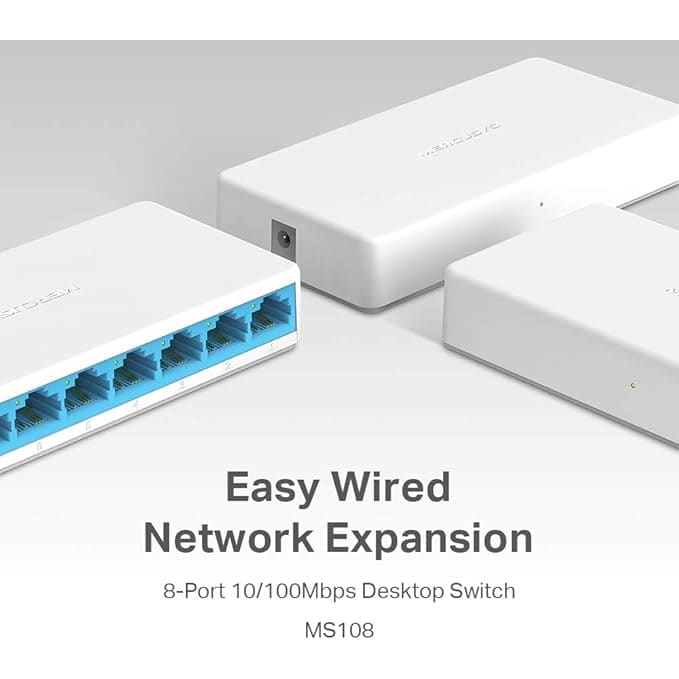 SWITCH 8 PORTAS 10/100 MS108 MERCUSYS