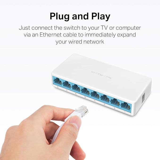 SWITCH 8 PORTAS 10/100 MS108 MERCUSYS