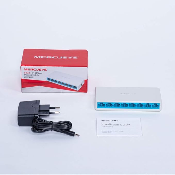 SWITCH 8 PORTAS 10/100 MS108 MERCUSYS