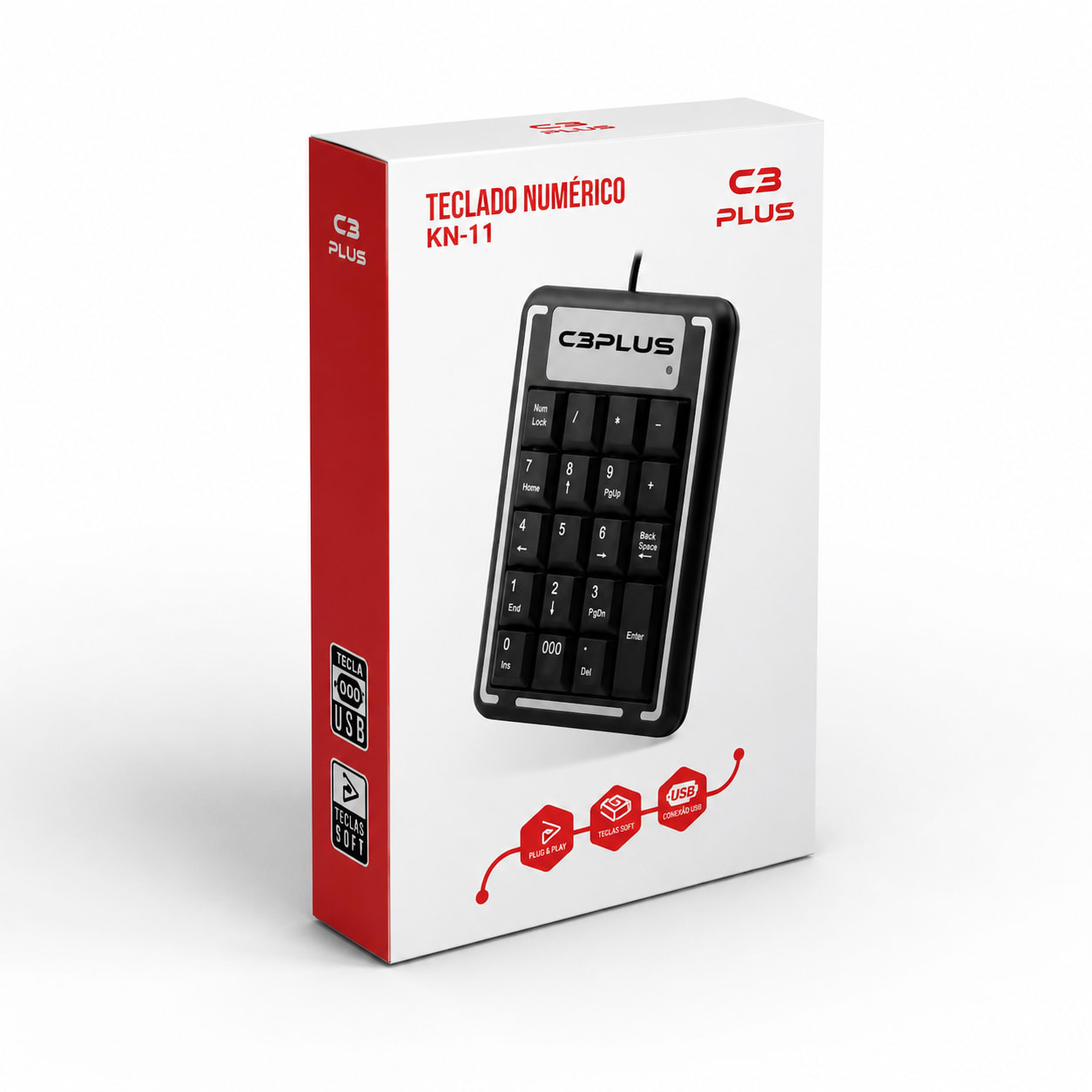 TECLADO NUMERICO USB KN-11BK C3PLUS C3TECH