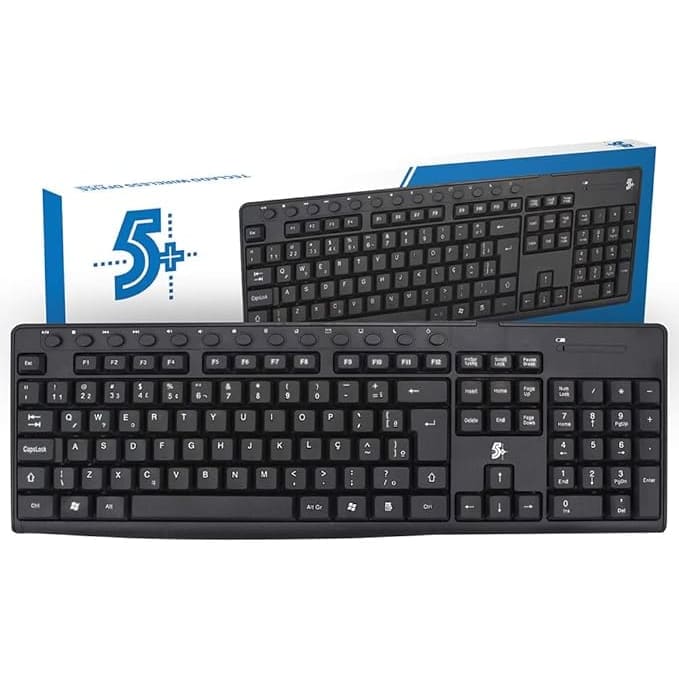 TECLADO SEM FIO 2,4GHZ OFFICE TW-500 015-0081 CHIP SCE
