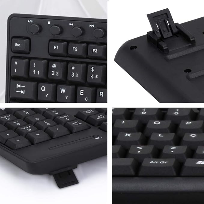 TECLADO SEM FIO 2,4GHZ OFFICE TW-500 015-0081 CHIP SCE