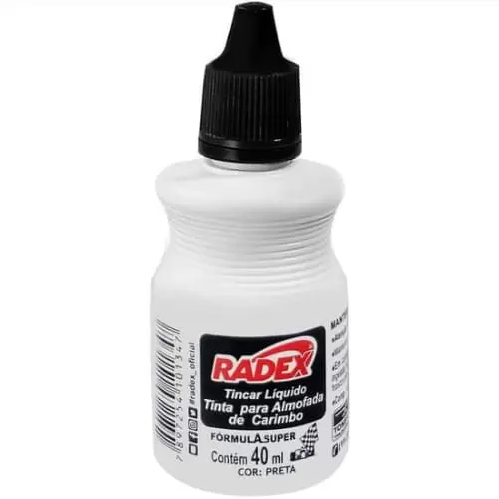 TINTA CARIMBO RADEX PRETO