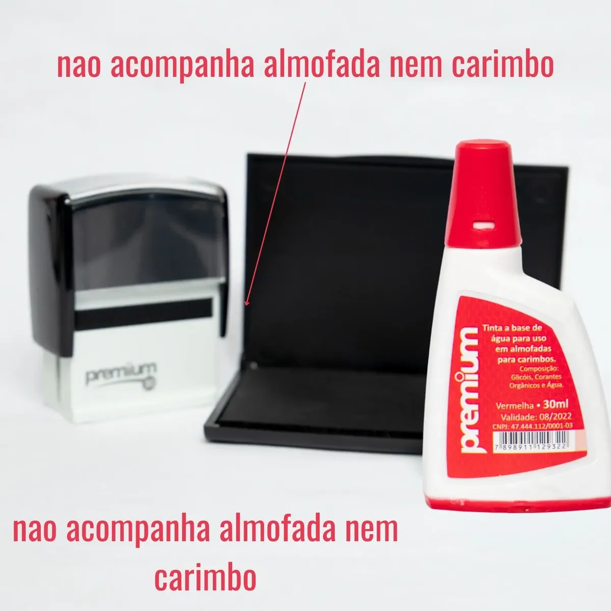 TINTA CARIMBO TR037ML VERMELHO