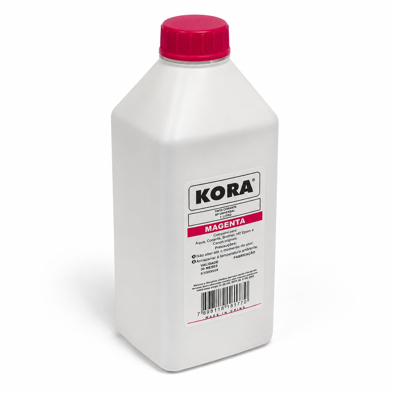 TINTA KORA VIVERA COMP HP UNIVERSAL MAGENTA 1L