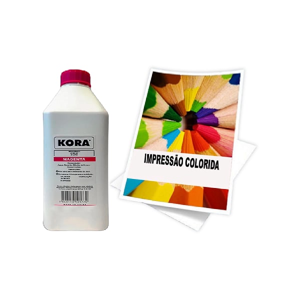 TINTA KORA VIVERA COMP HP UNIVERSAL MAGENTA 1L