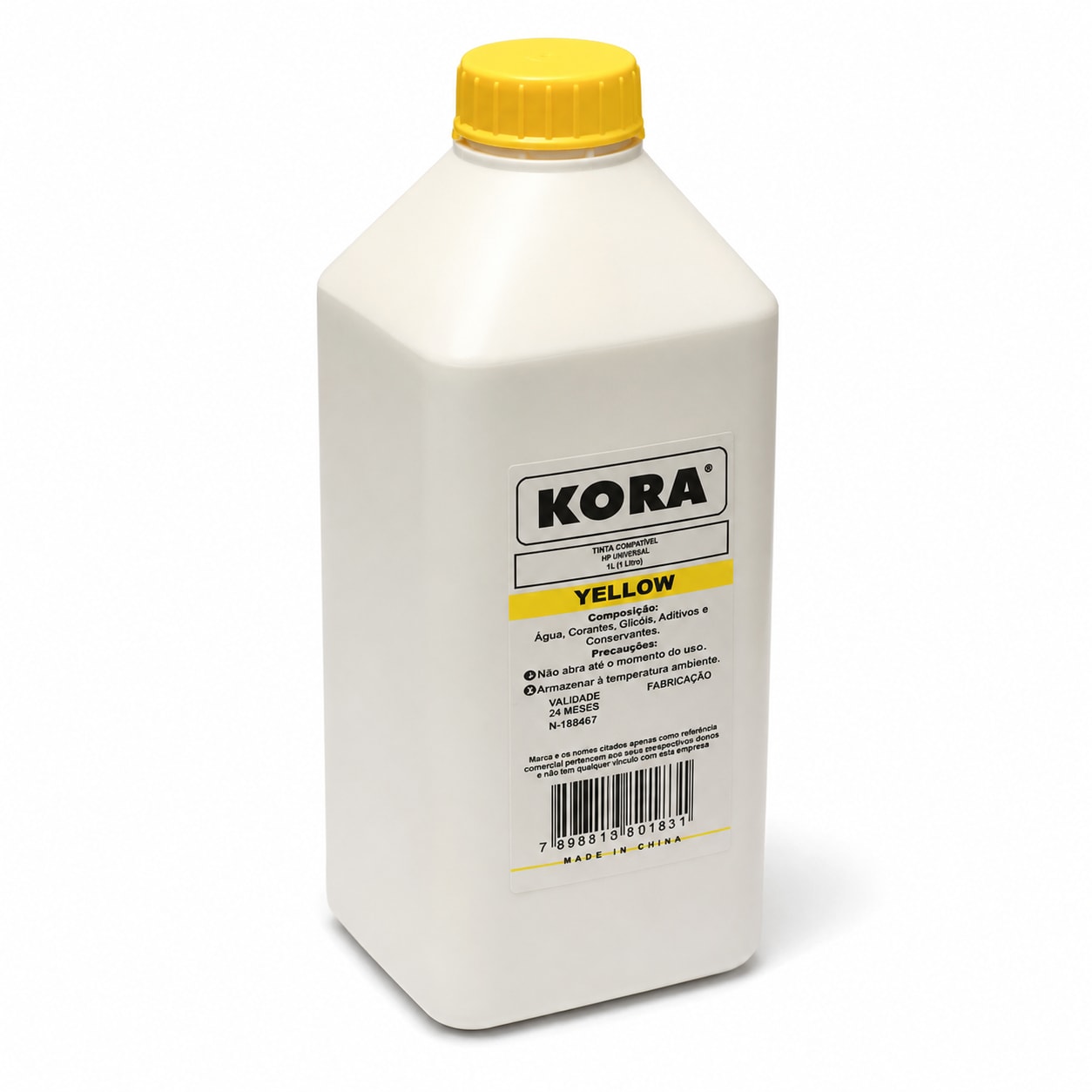 TINTA KORA VIVERA COMP HP UNIVERSAL YELLOW 1L
