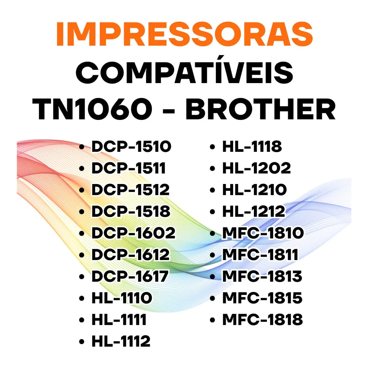 TONER BROTHER TN 1000/1060 1K COMPATIVEL EVOLUT