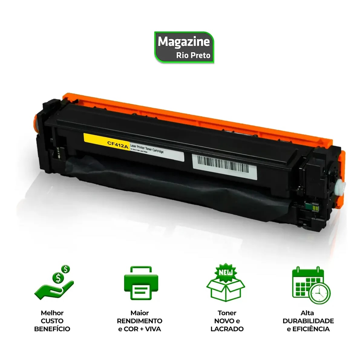 TONER COMP HP CF412A AMARELO UNIV 2,3K