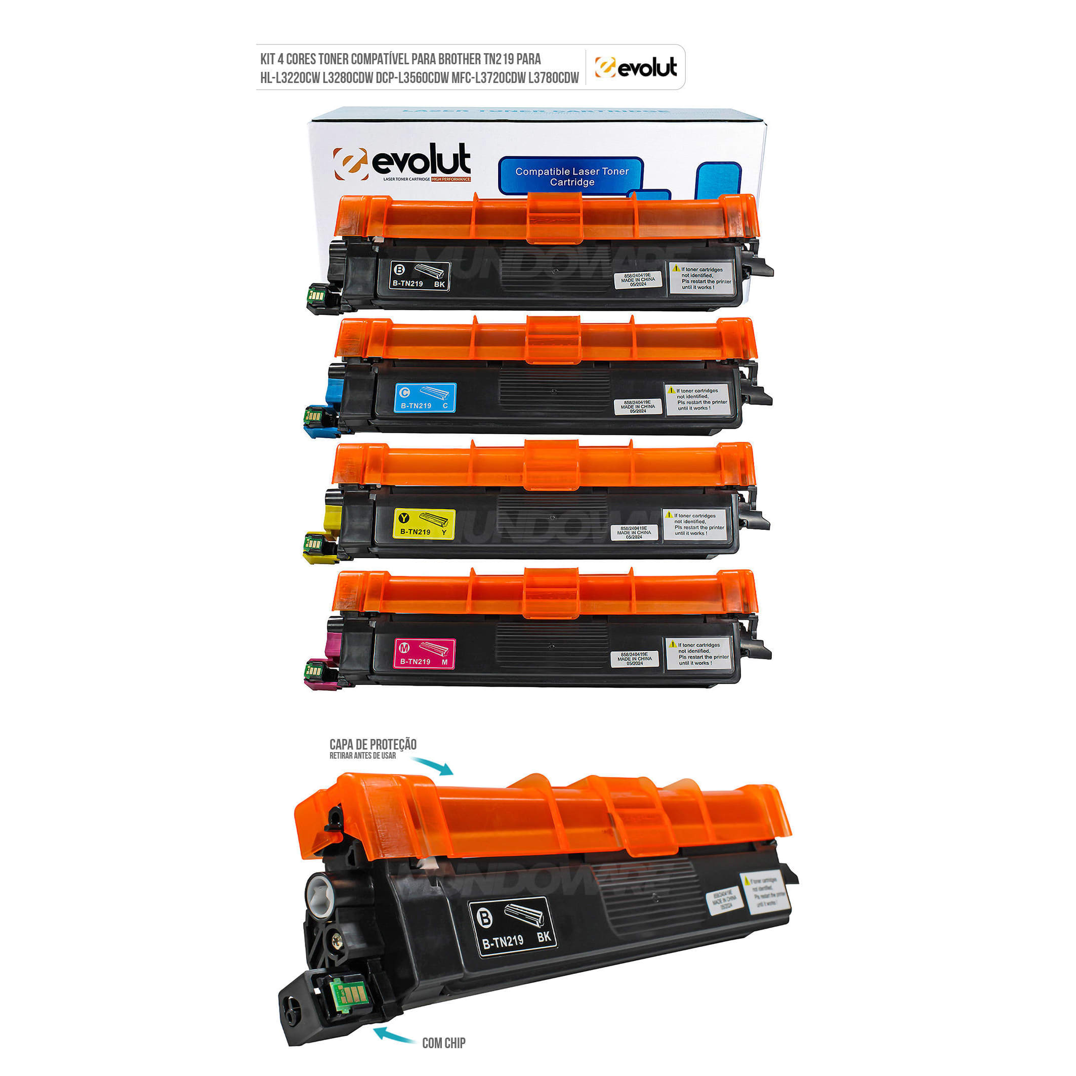 TONER COMPATIVEL BROTHER TN219 MAG 1.2K EVOLUT