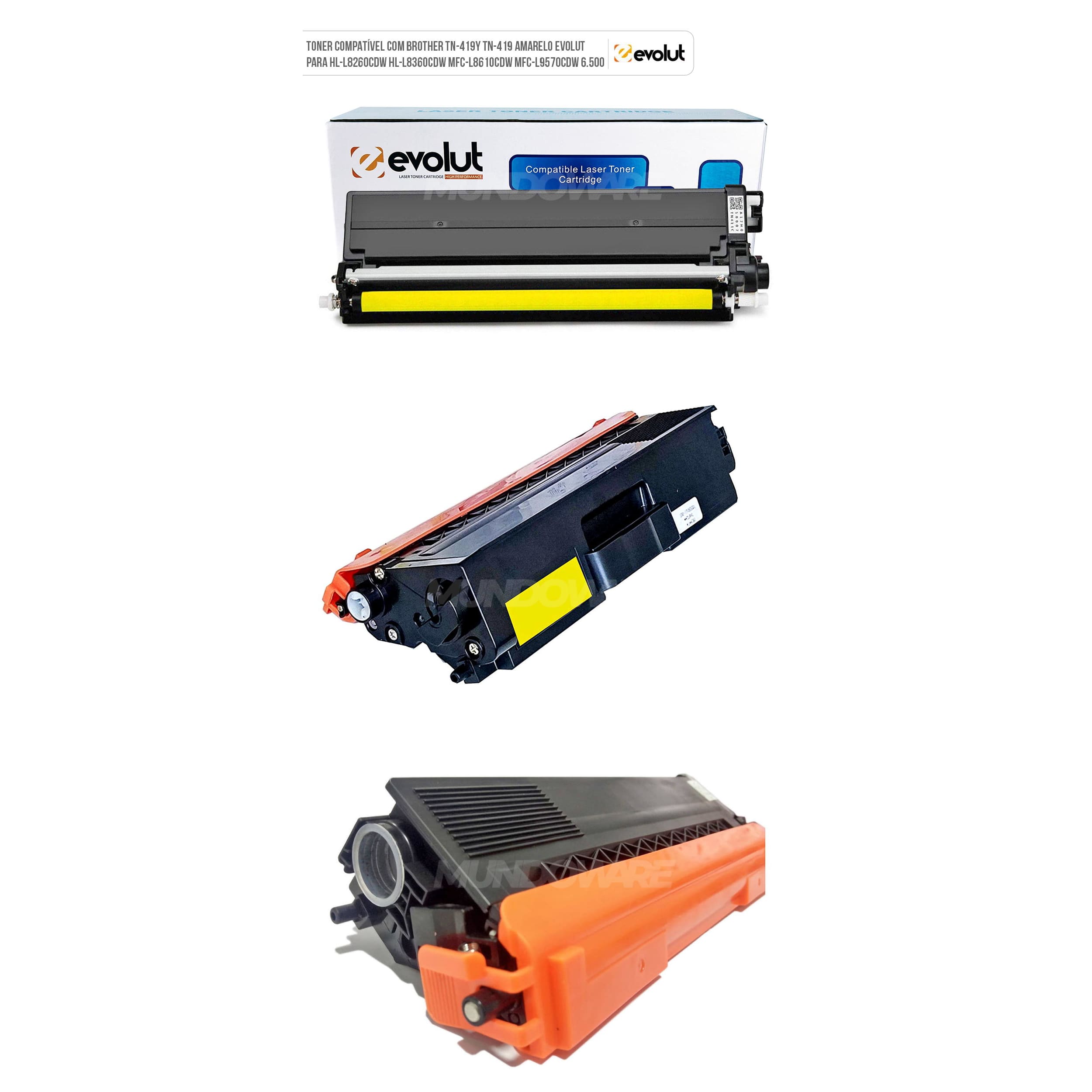 Toner Compativel Brother Tn419 Amarelo Evolut