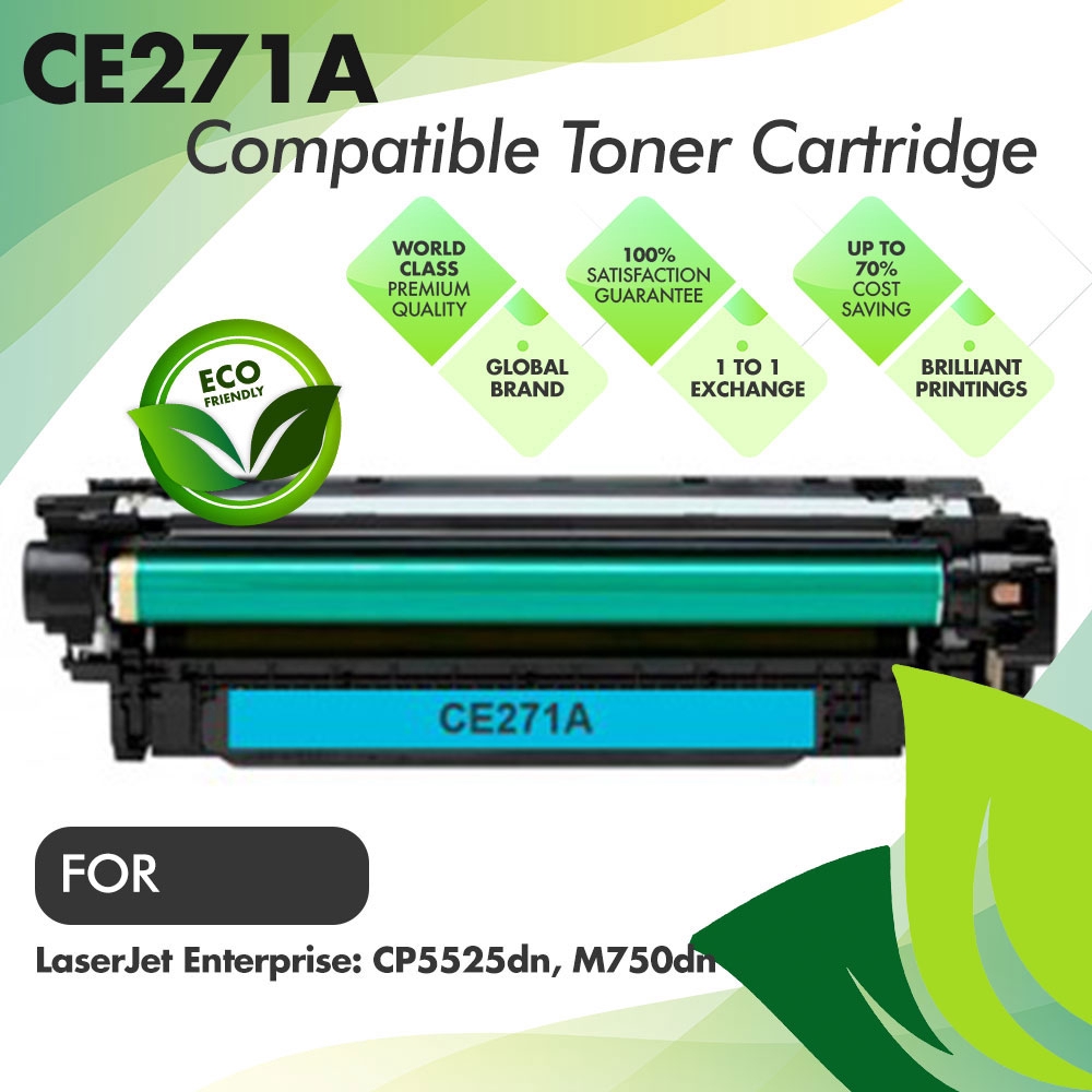 TONER COMPATIVEL CE271A CYAN 13,5K