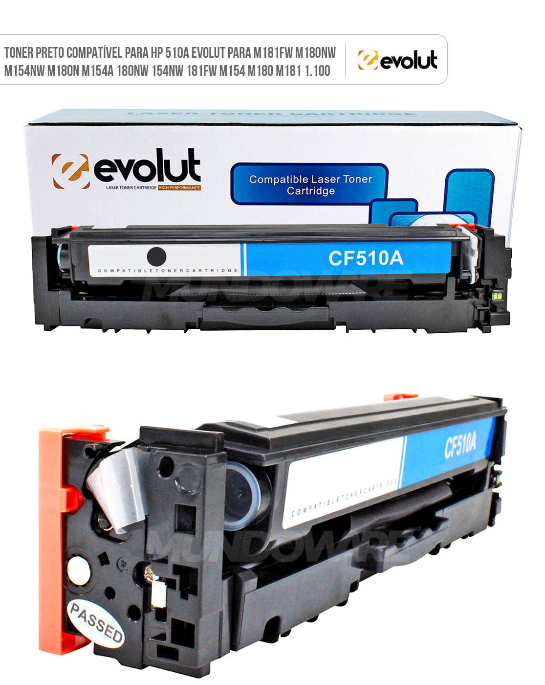 TONER COMPATIVEL CF510A BK EVOLUT
