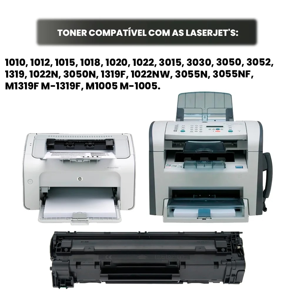 TONER COMPATÍVEL COM HP Q2612A 12A 2K