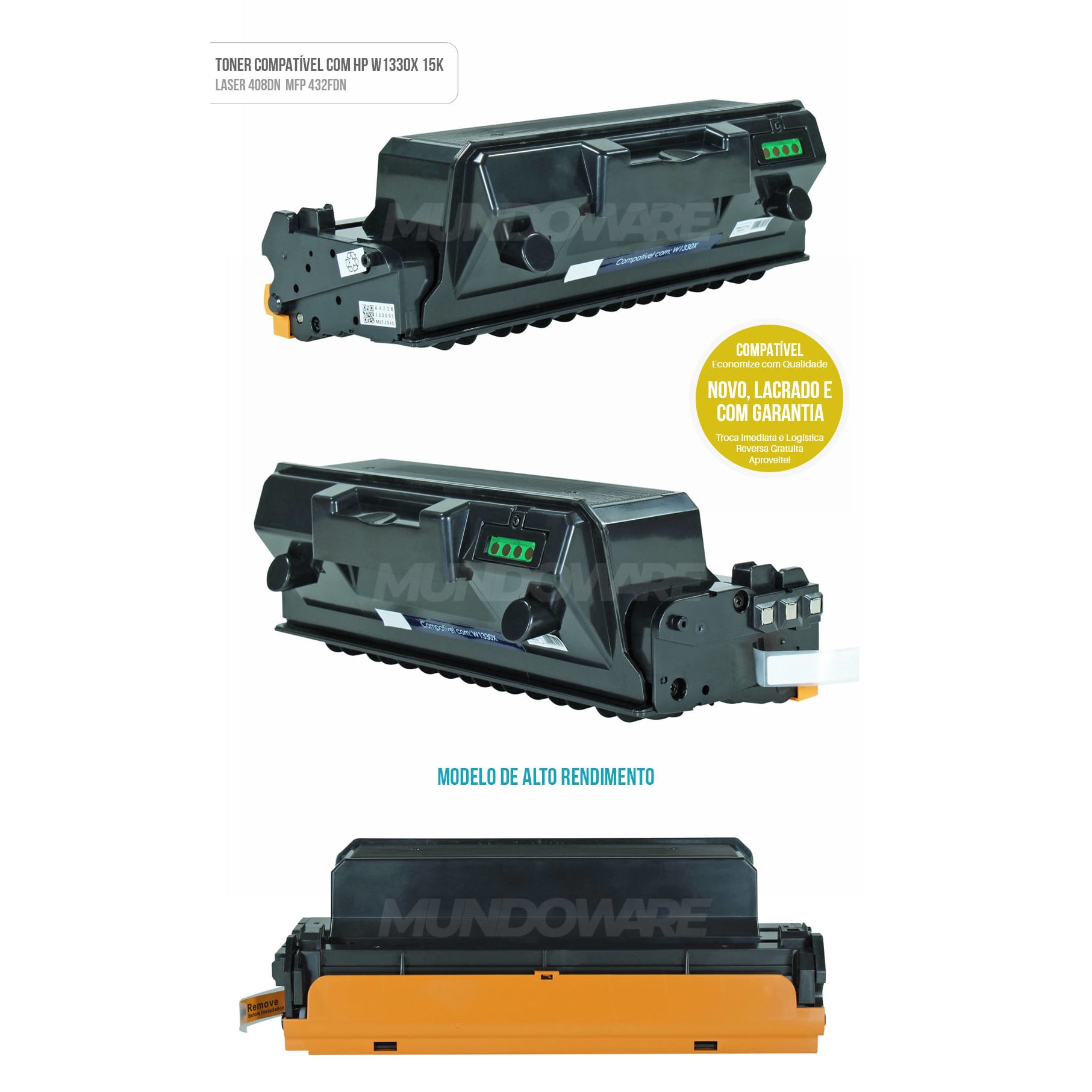 TONER COMPATIVEL HP W1330 X SEM CHIP