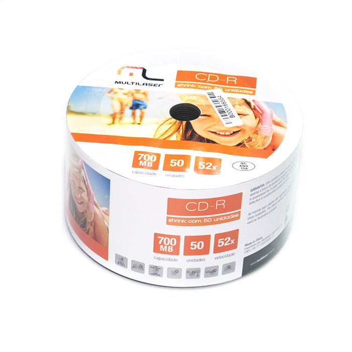 TUBO DE CD C/ 50UN MULTILASER CD051