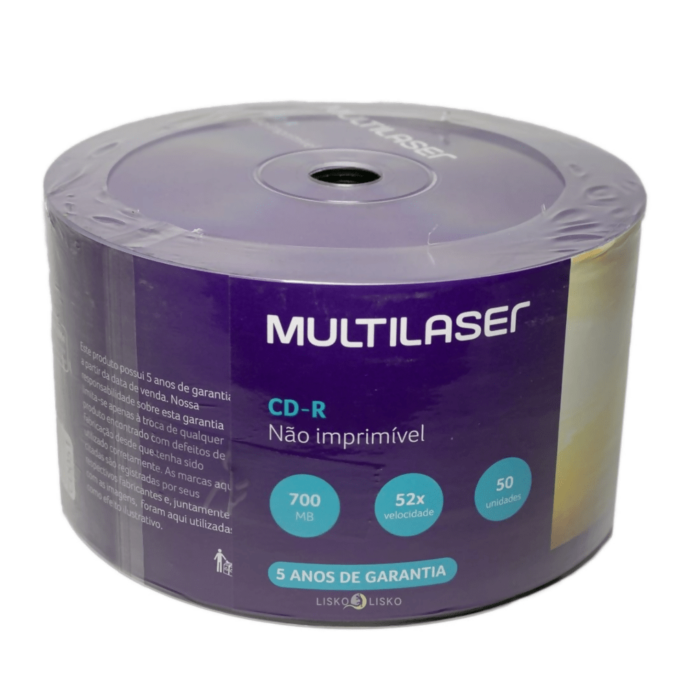 TUBO DE CD C/ 50UN MULTILASER CD051